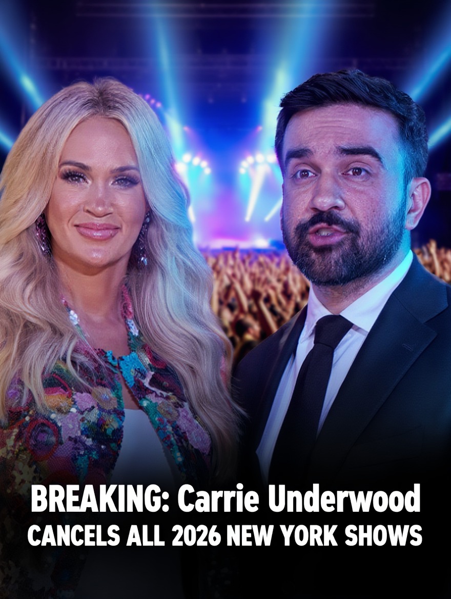 Carrie Underwood CANCELS ALL 2026 NEW YORK SHOWS — “Sorry NYC… I DON’T SING FOR VALUES THAT FELL DOWN.”