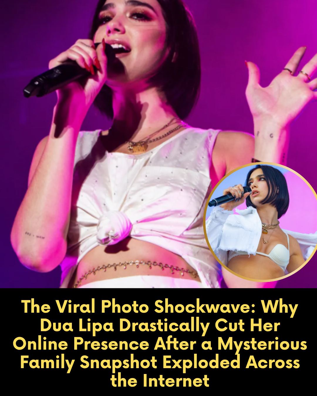 The Viral Photo Shockwave: Why Dua Lipa Drastically Cut Her Online Presence After a Mysterious Family Snapshot Exploded Across the Internet