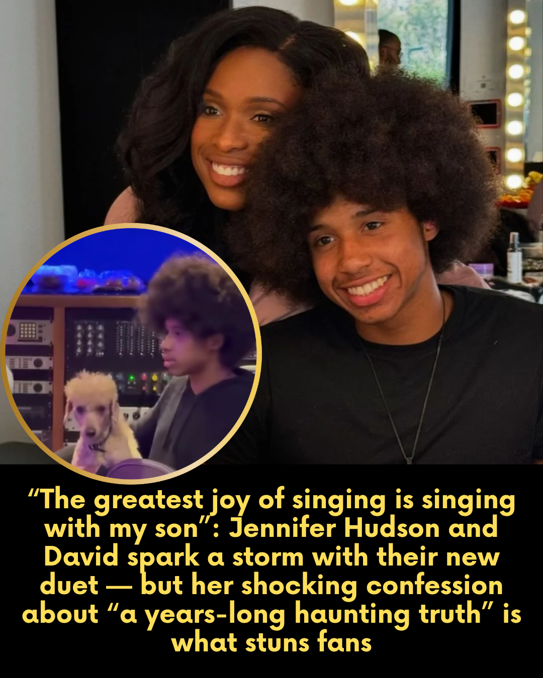 “The greatest joy of singing is singing with my son”: Jennifer Hudson and David spark a storm with their new duet — but her shocking confession about “a years-long haunting truth” is what stuns fans