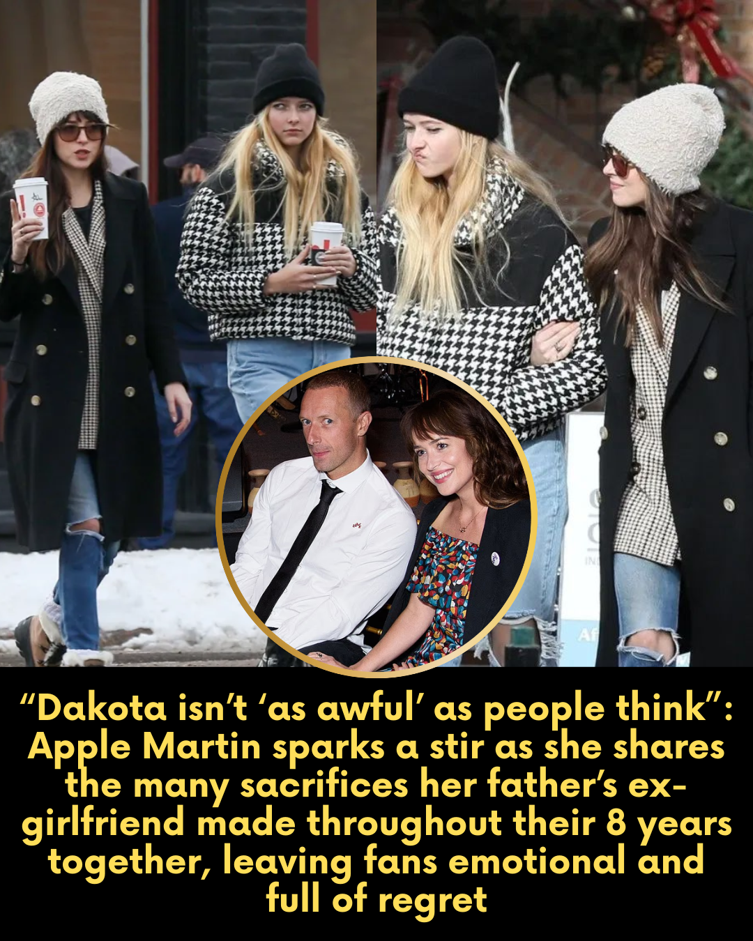 “Dakota isn’t ‘as awful’ as people think”: Apple Martin sparks a stir as she shares the many sacrifices her father’s ex-girlfriend made throughout their 8 years together, leaving fans emotional and full of regret