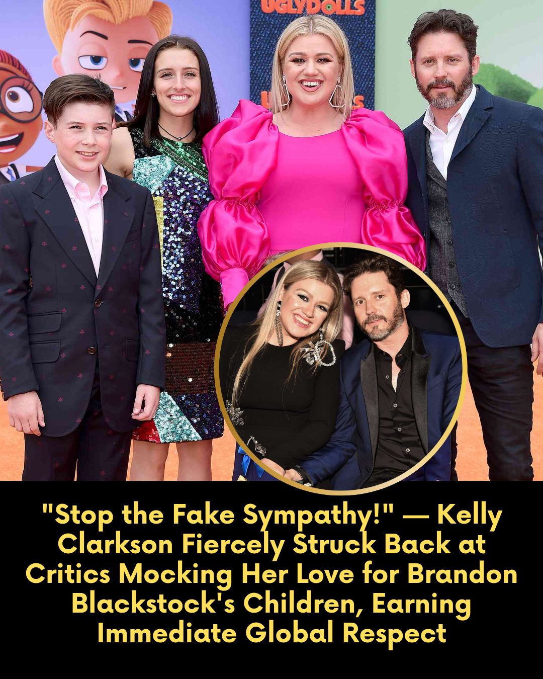 “Stop the Fake Sympathy!” — Kelly Clarkson Fiercely Struck Back at Critics Mocking Her Love for Brandon Blackstock’s Children, Earning Immediate Global Respect