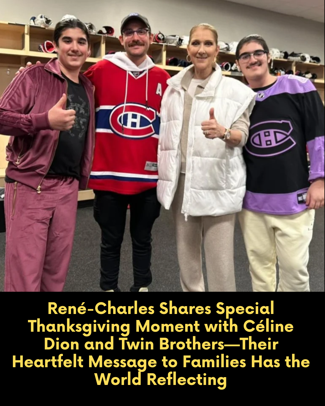 René-Charles Shares Special Thanksgiving Moment with Céline Dion  and Twin Brothers—Their Heartfelt Message to Families Has the World Reflecting