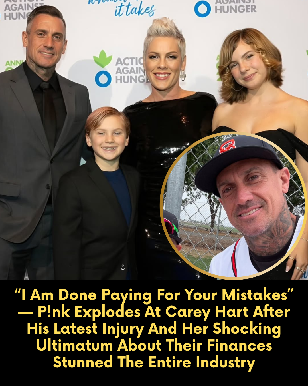 “I Am Done Paying For Your Mistakes” — P!nk Explodes At Carey Hart After His Latest Injury And Her Shocking Ultimatum About Their Finances Stunned The Entire Industry