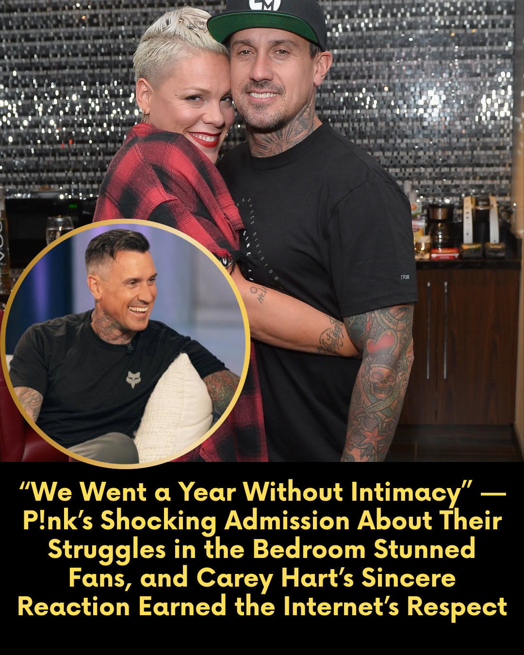 “We Went a Year Without Intimacy” — P!nk’s Shocking Admission About Their Struggles in the Bedroom Stunned Fans, and Carey Hart’s Sincere Reaction Earned the Internet’s Respect