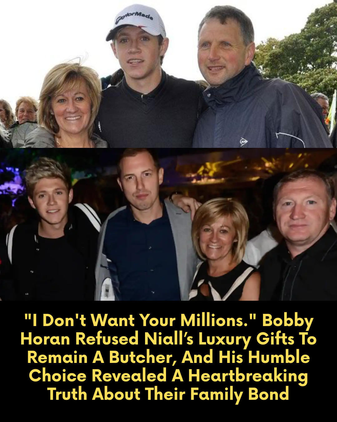 “I Don’t Want Your Millions.” Bobby Horan Refused Niall’s Luxury Gifts To Remain A Butcher, And His Humble Choice Revealed A Heartbreaking Truth About Their Family Bond.