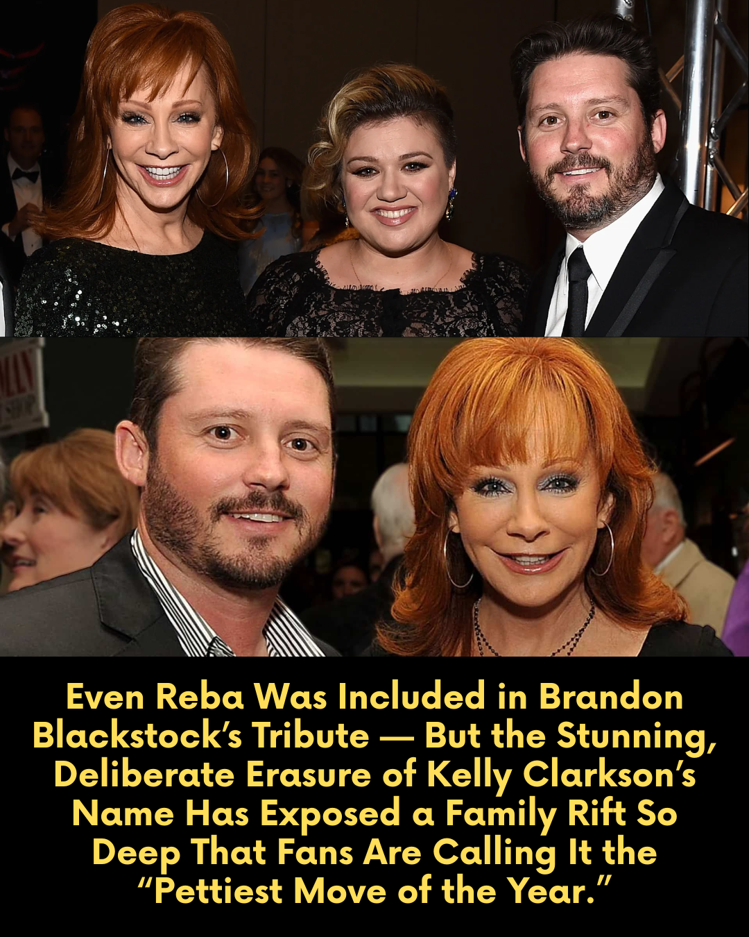 Even Reba Was Included in Brandon Blackstock’s Tribute — But the Stunning, Deliberate Erasure of Kelly Clarkson’s Name Has Exposed a Family Rift So Deep That Fans Are Calling It the “Pettiest Move of the Year.”