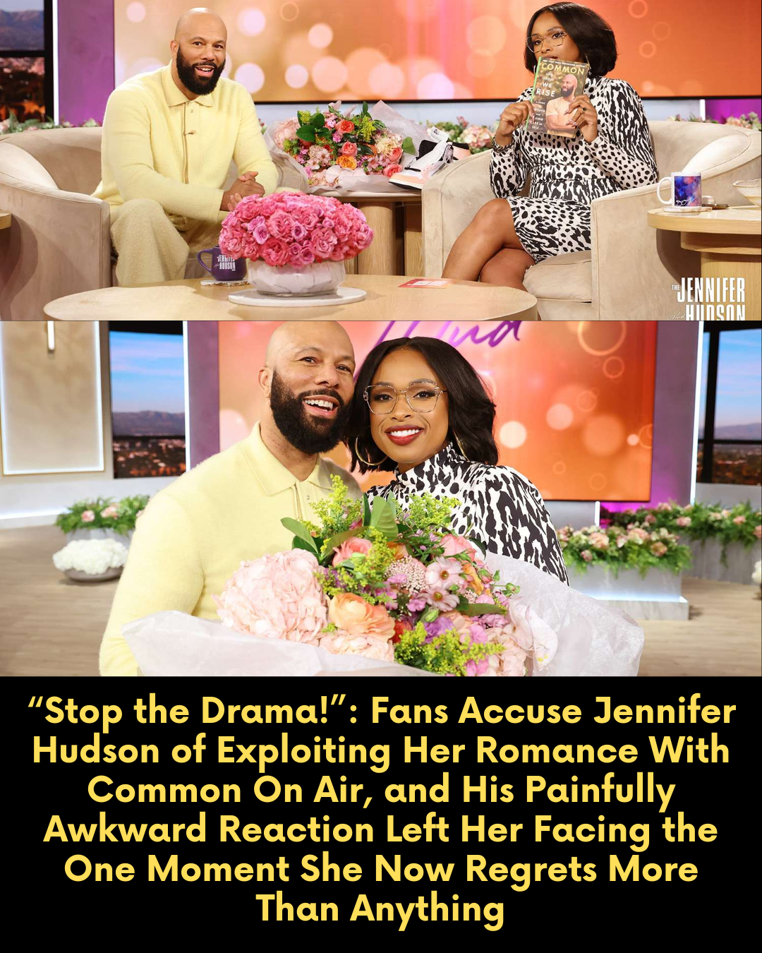 “Stop the Drama!” — Fans Accuse Jennifer Hudson of Exploiting Her Romance With Common On Air, and His Painfully Awkward Reaction Left Her Facing the One Moment She Now Regrets More Than Anything
