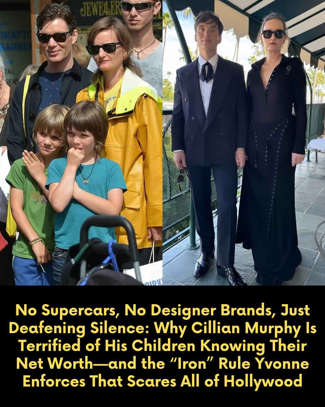 No Supercars, No Designer Brands, Just Deafening Silence: Why Cillian Murphy Is Terrified of His Children Knowing Their Net Worth—and the “Iron” Rule Yvonne Enforces That Scares All of Hollywood