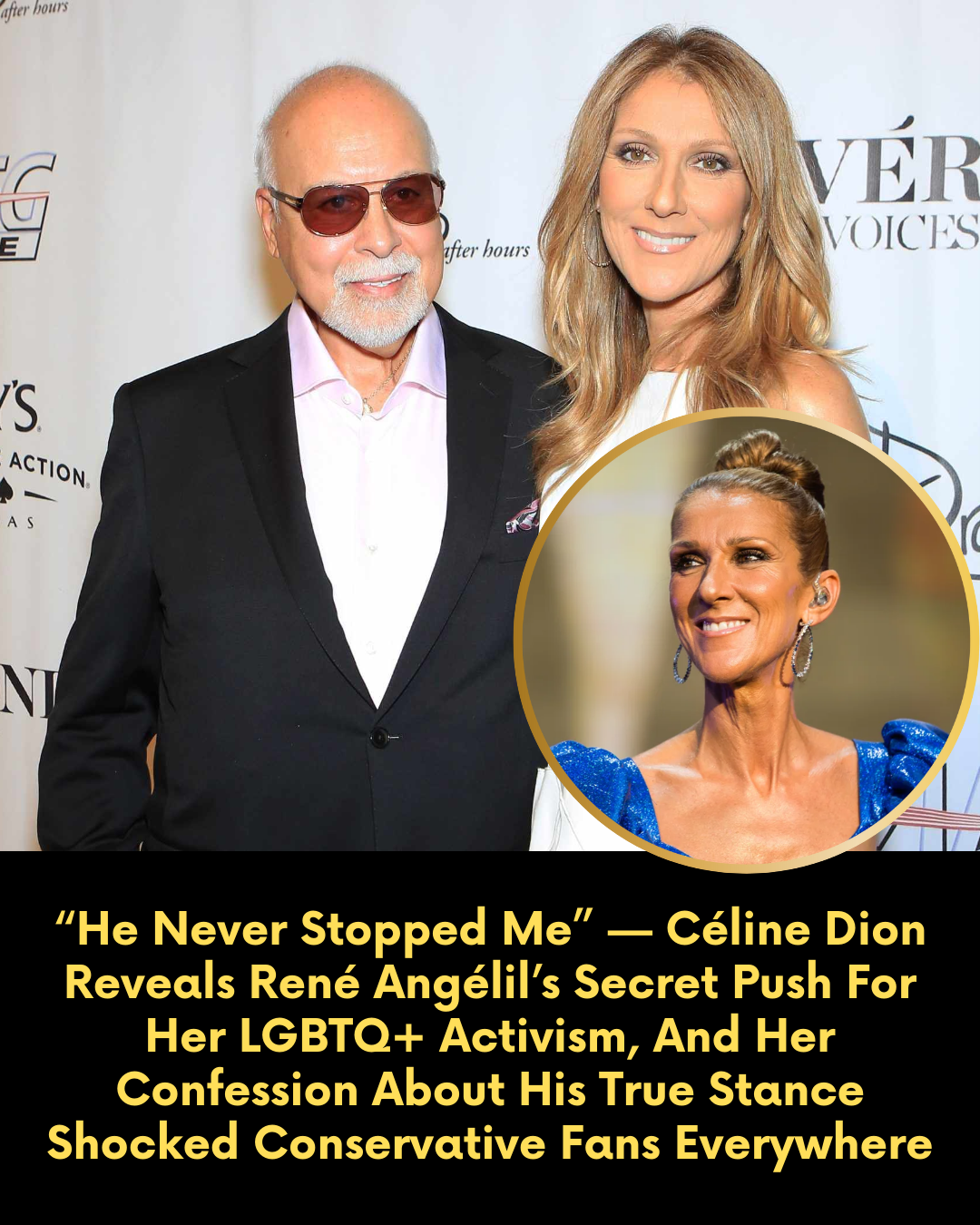 “He Never Stopped Me” — Céline Dion Reveals René Angélil’s Secret Push For Her LGBTQ+ Activism, And Her Confession About His True Stance Shocked Conservative Fans Everywhere