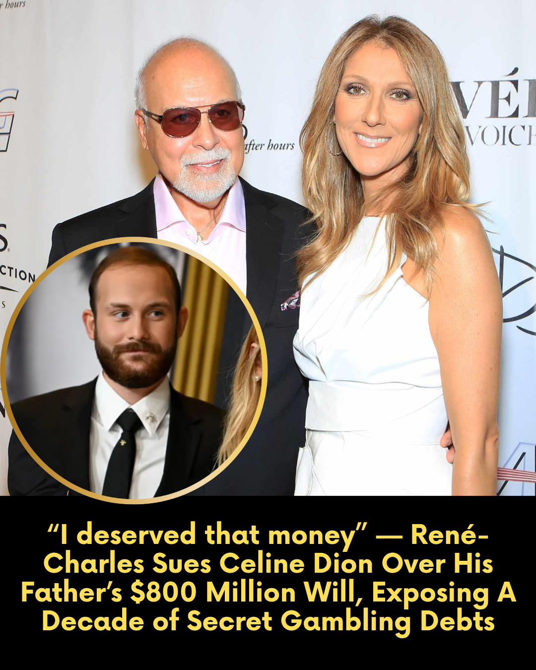 “I deserved that money” — René-Charles Sues Celine Dion Over His Father’s $800 Million Will, Exposing A Decade of Secret Gambling Debts