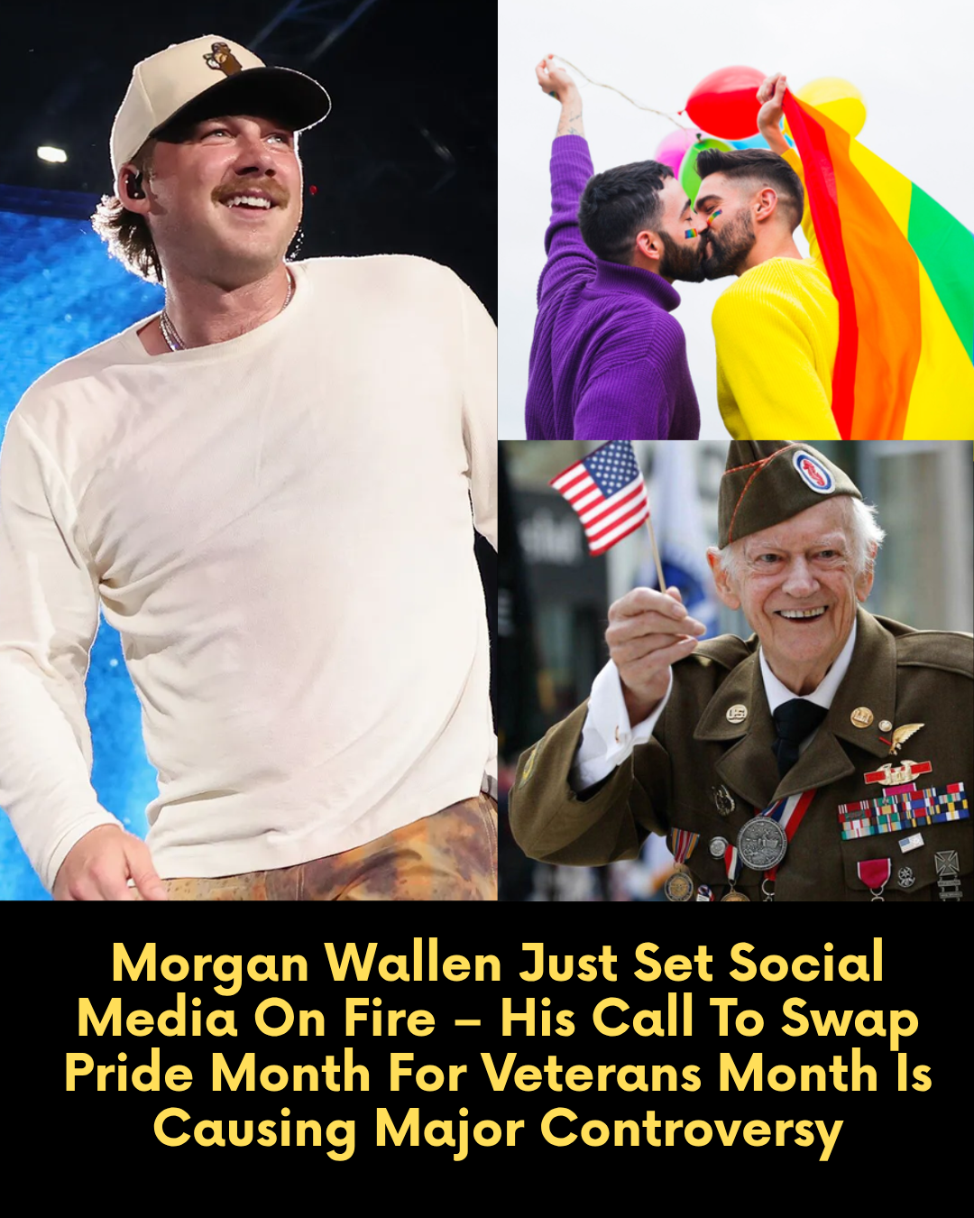 Morgan Wallen Just Set Social Media On Fire – His Call To Swap Pride Month For Veterans Month Is Causing Major Controversy