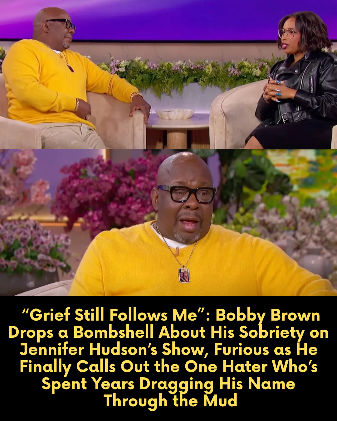 “Grief Still Follows Me” — Bobby Brown Drops a Bombshell About His Sobriety on Jennifer Hudson’s Show, Furious as He Finally Calls Out the One Hater Who’s Spent Years Dragging His Name Through the Mud