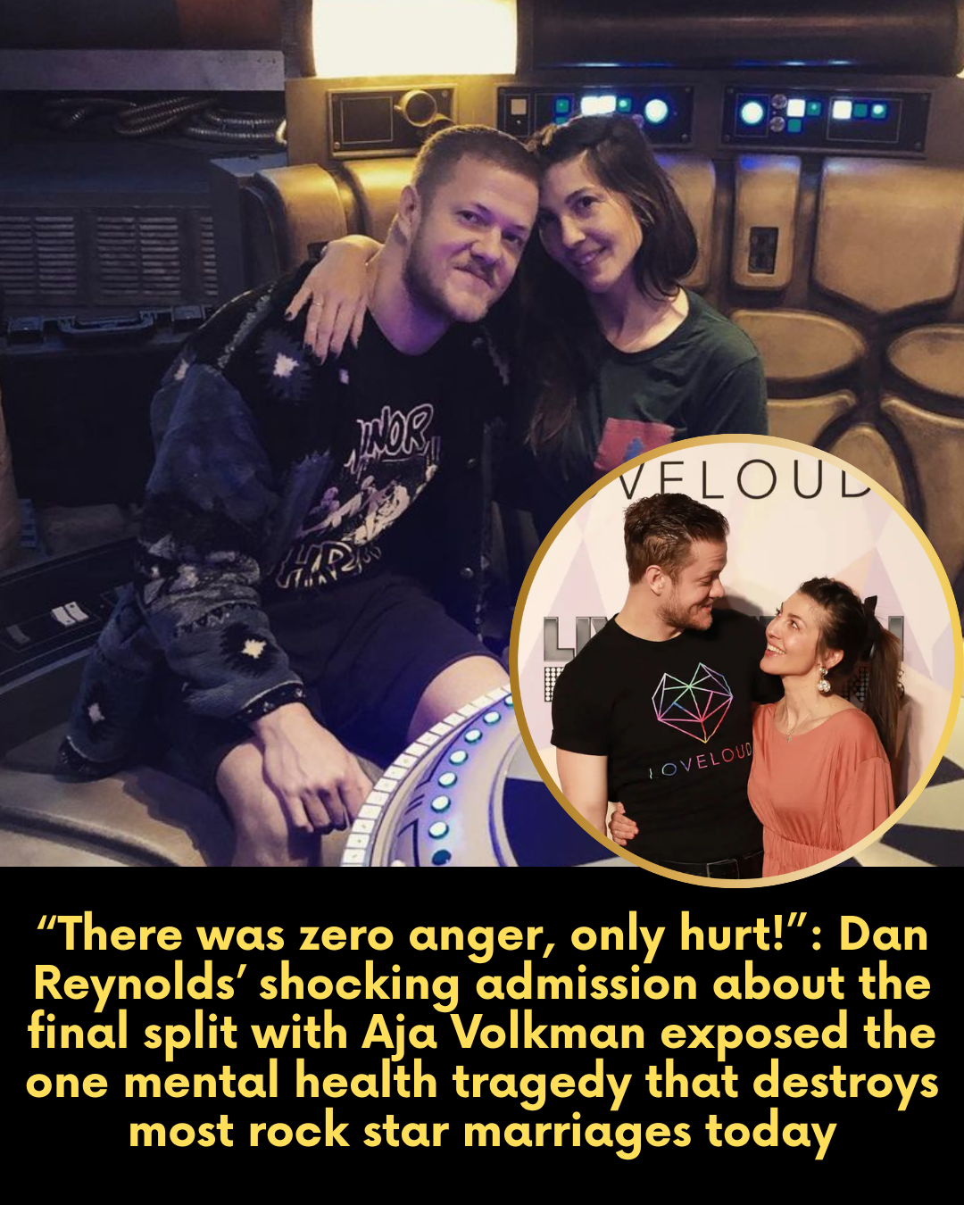 “There was zero anger, only hurt!” — Dan Reynolds’ shocking admission about the final split with Aja Volkman exposed the one mental health tragedy that destroys most rock star marriages today.