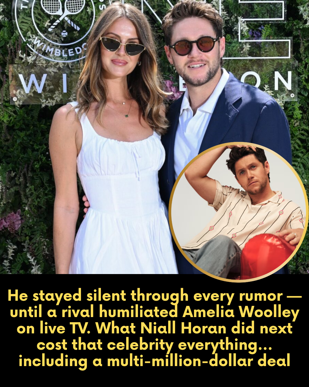 He stayed silent through every rumor — until a rival humiliated Amelia Woolley on live TV. What Niall Horan did next cost that celebrity everything… including a multi-million-dollar deal