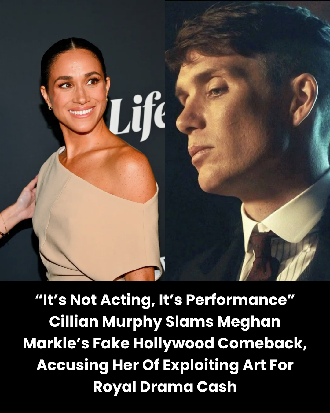 “It’s Not Acting, It’s Performance” Cillian Murphy Slams Meghan Markle’s Fake Hollywood Comeback, Accusing Her Of Exploiting Art For Royal Drama Cash