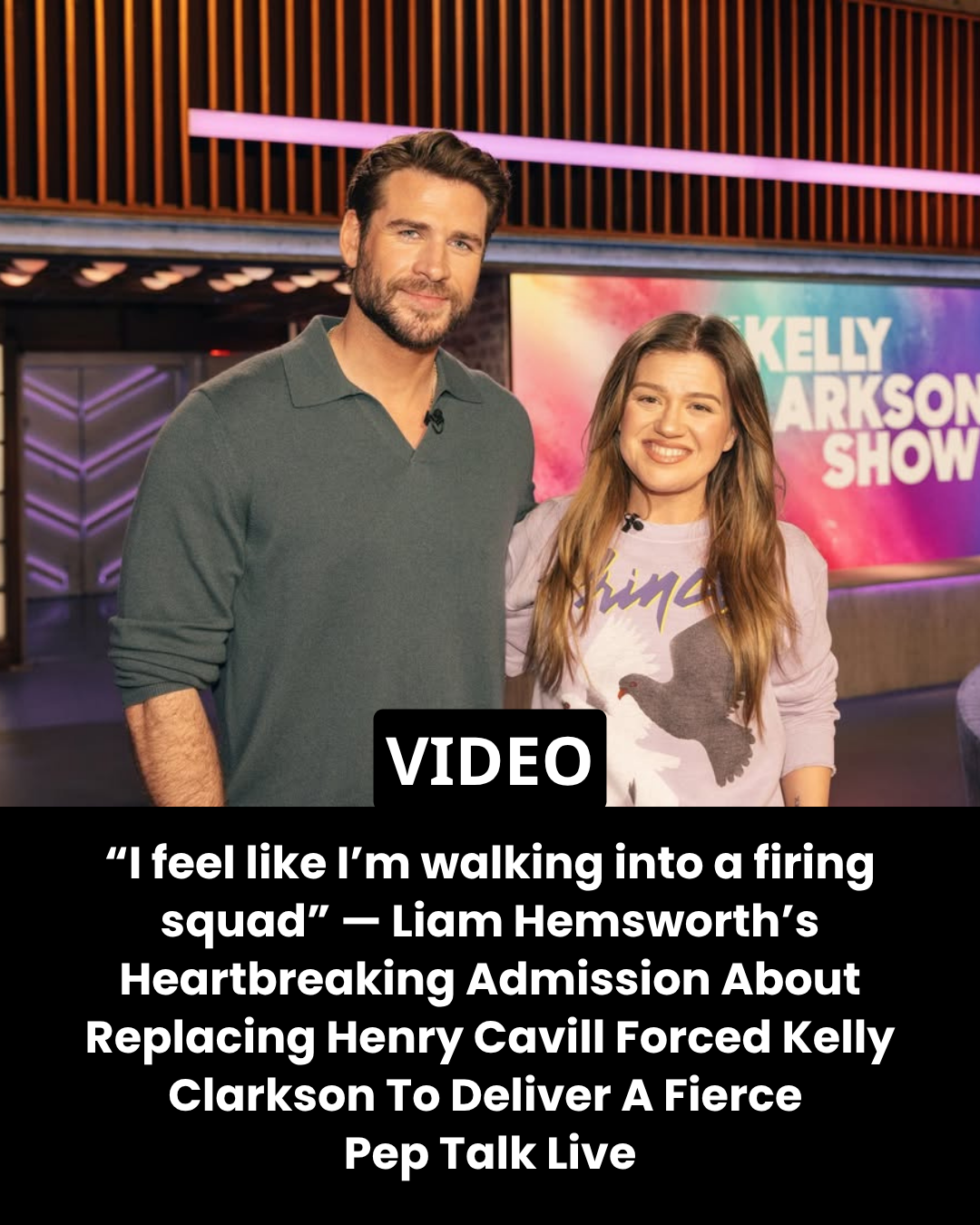 “I feel like I’m walking into a firing squad” — Liam Hemsworth’s Heartbreaking Admission About Replacing Henry Cavill Forced Kelly Clarkson To Deliver A Fierce Pep Talk Live.