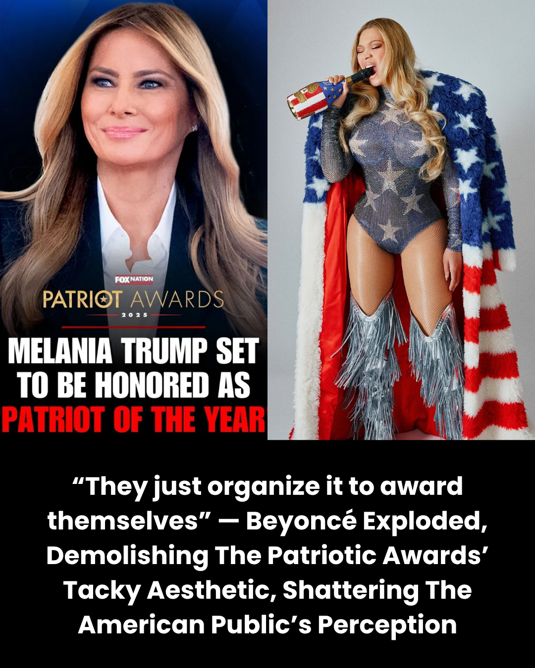 “They just organize it to award themselves” — Beyoncé Exploded, Demolishing The Patriotic Awards’ Tacky Aesthetic, Shattering The American Public’s Perception