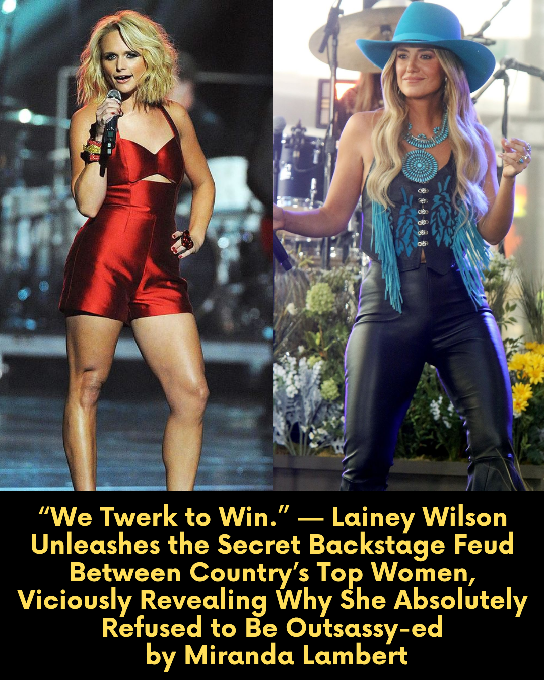 “We Twerk to Win.” — Lainey Wilson Unleashes the Secret Backstage Feud Between Country’s Top Women, Viciously Revealing Why She Absolutely Refused to Be Outsassy-ed by Miranda Lambert