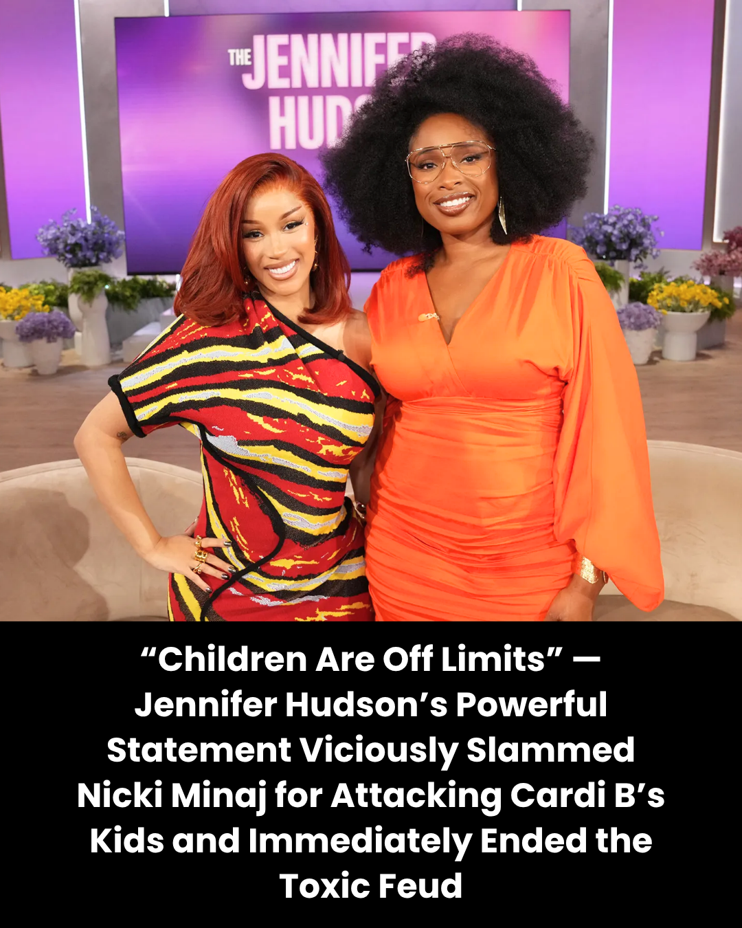 “Children Are Off Limits” — Jennifer Hudson’s Powerful Statement Viciously Slammed Nicki Minaj for Attacking Cardi B’s Kids and Immediately Ended the Toxic Feud