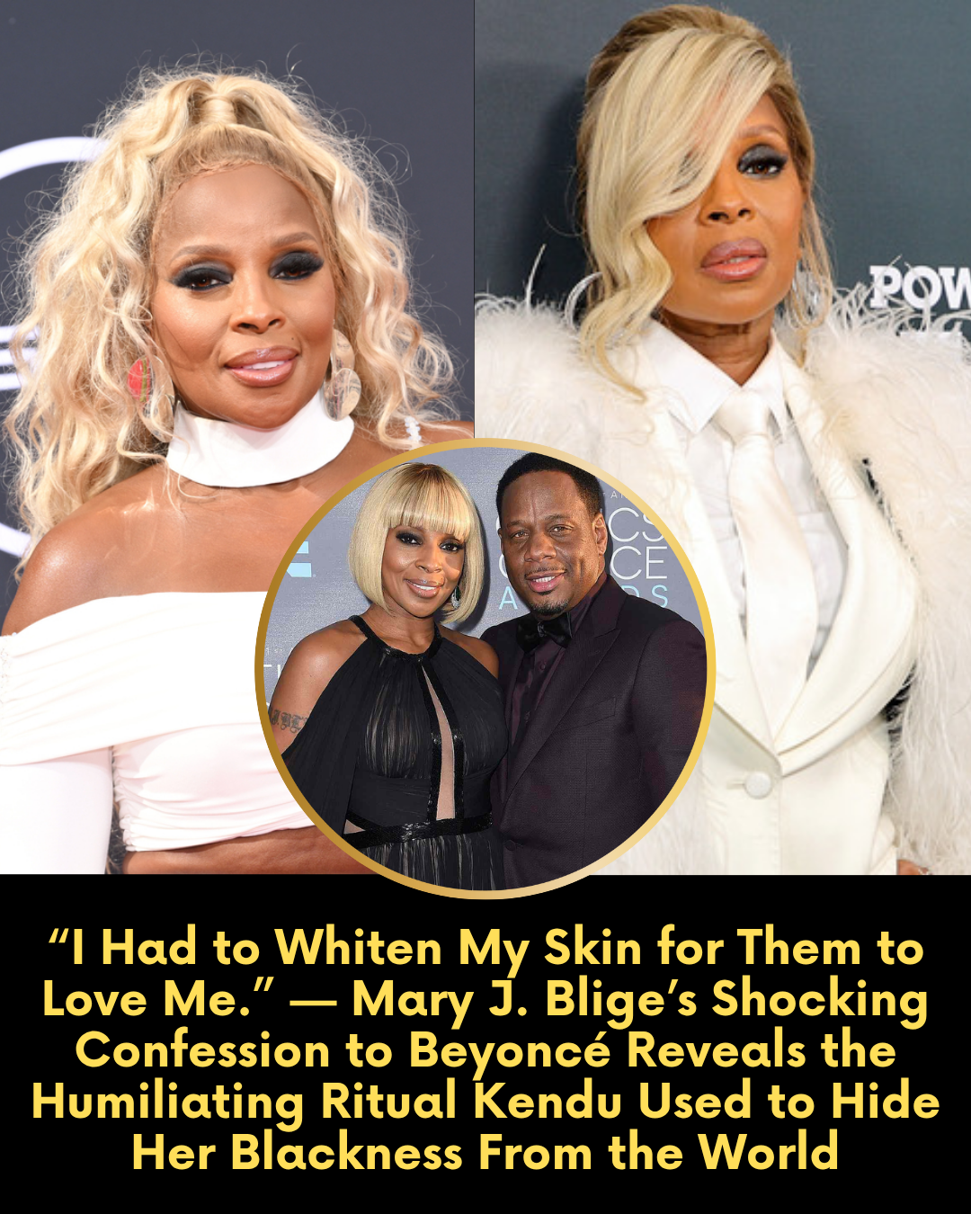 “I Was Forced To Lie To Everyone.” — Mary J. Blige’s SHOCKING Confession In Her Documentary Revealed The Humiliating Ritual Kendu Used To Hide Her Deepest Shame