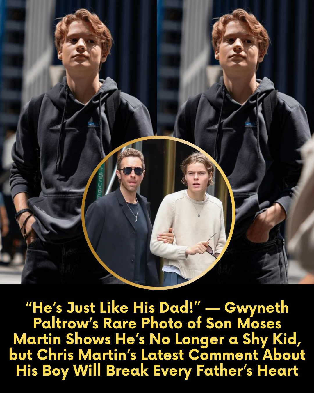 “He’s Just Like His Dad!” — Gwyneth Paltrow’s Rare Photo of Son Moses Martin Shows He’s No Longer a Shy Kid, but Chris Martin’s Latest Comment About His Boy Will Break Every Father’s Heart