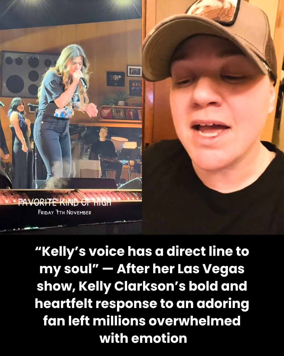 “Kelly’s voice has a direct line to my soul” — After her Las Vegas show, Kelly Clarkson’s bold and heartfelt response to an adoring fan left millions overwhelmed  with emotion