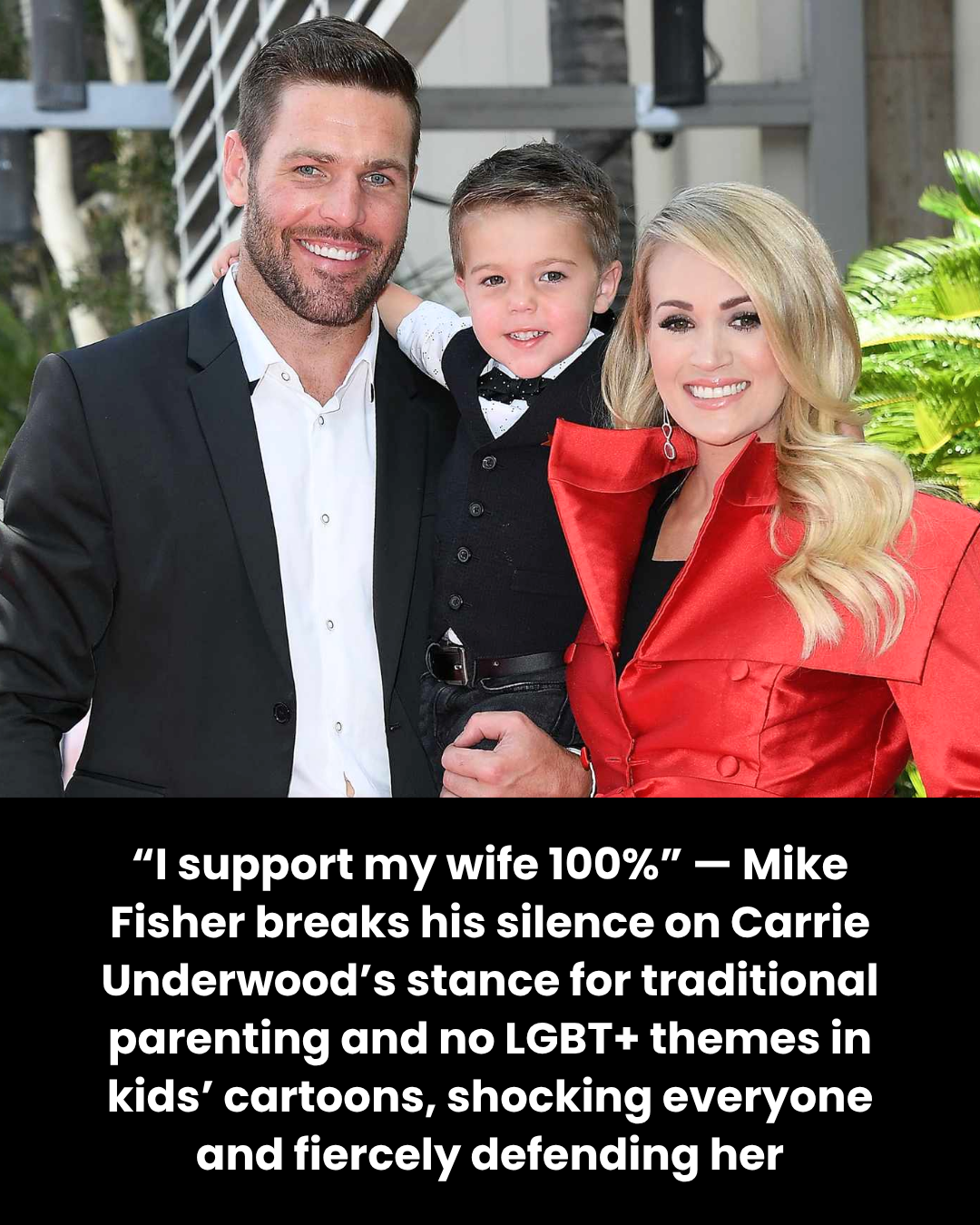 “I support my wife 100%” — Mike Fisher breaks his silence on Carrie Underwood’s stance for traditional parenting and no LGBT+ themes in kids’ cartoons, shocking everyone and fiercely defending her