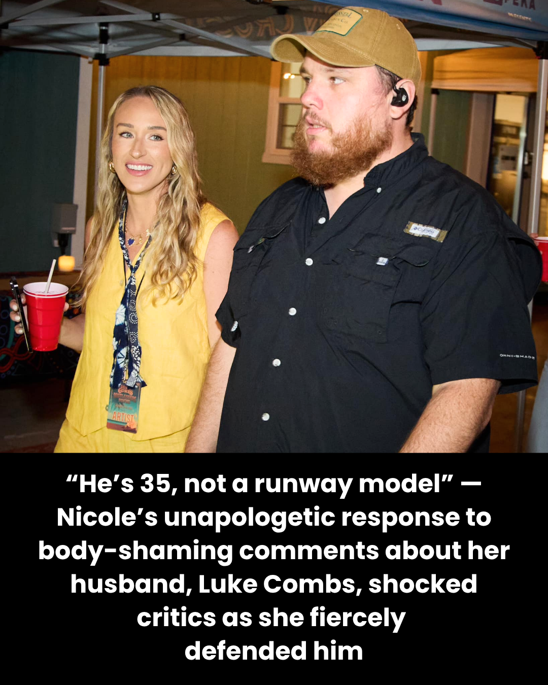“He’s 35, not a runway model” — Nicole’s unapologetic response to body-shaming comments about her husband, Luke Combs, shocked critics as she fiercely  defended him