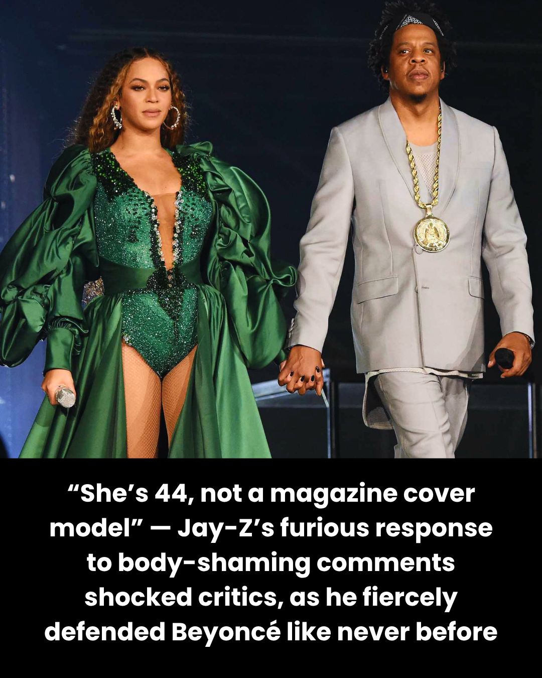 “She’s 44, not a magazine cover model” — Jay-Z’s furious response to body-shaming comments shocked critics, as he fiercely defended Beyoncé like never before
