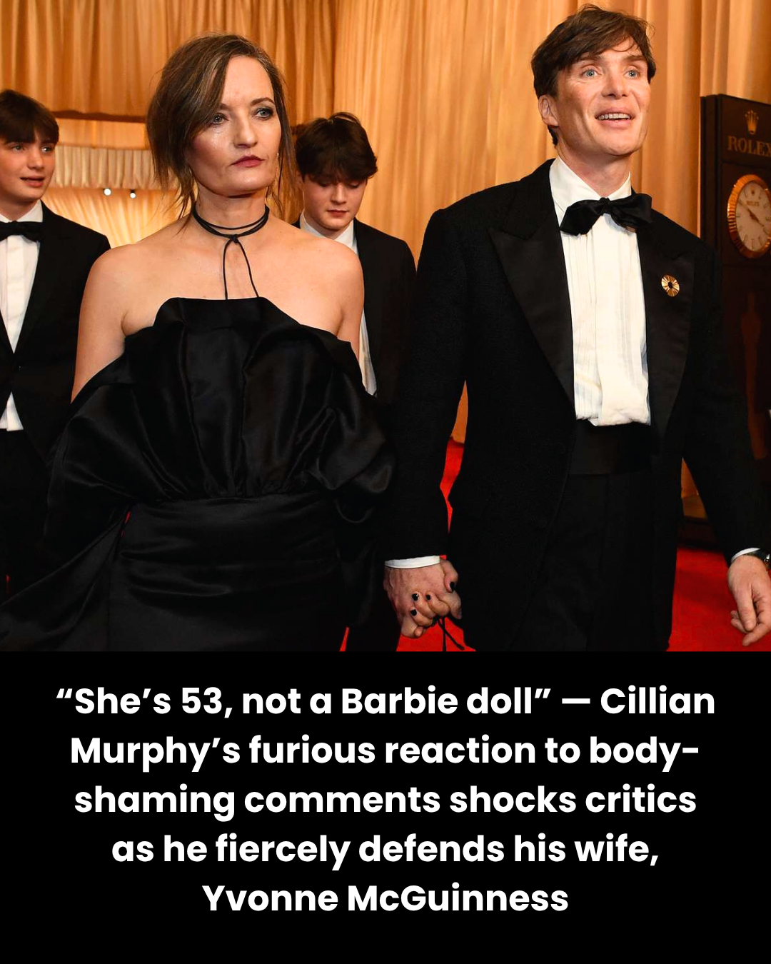 “She’s 53, not a Barbie doll” — Cillian Murphy’s furious reaction to body-shaming comments shocks critics as he fiercely defends his wife, Yvonne McGuinness
