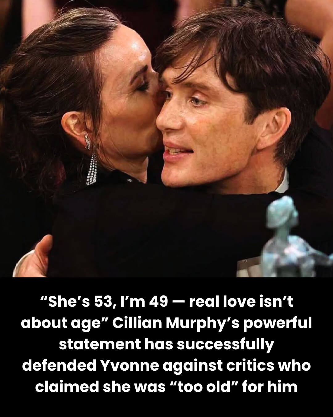 “She’s 53, I’m 49 — real love isn’t about age” Cillian Murphy’s powerful statement has successfully defended Yvonne against critics who claimed she was “too old” for him