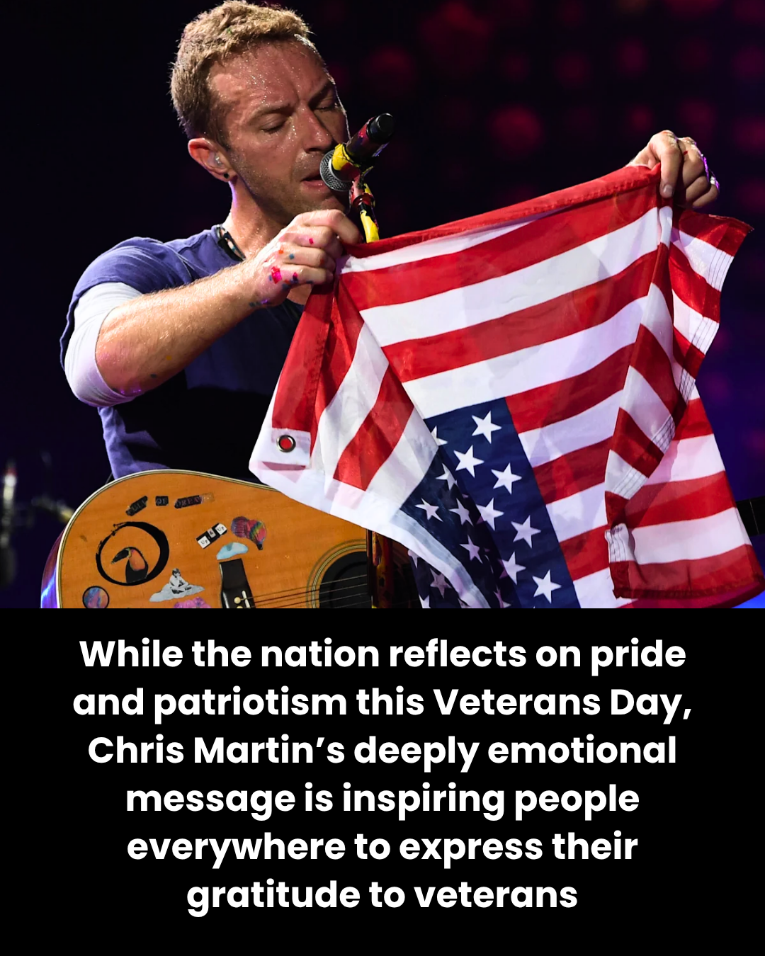 While the nation reflects on pride and patriotism this Veterans Day, Chris Martin’s deeply emotional message is inspiring people everywhere to express their gratitude to veterans