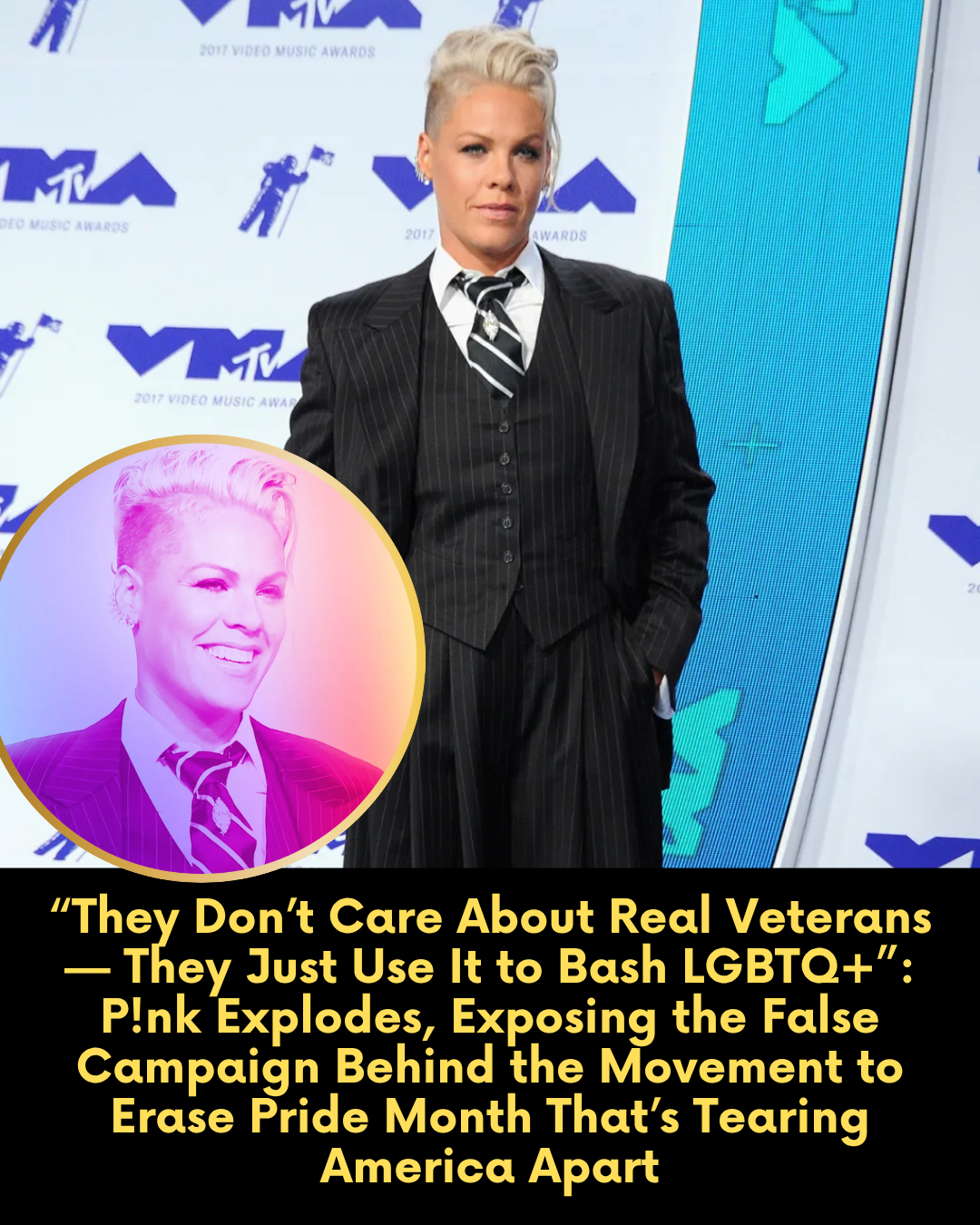 “They Don’t Care About Real Veterans — They Just Use It to Bash LGBTQ+”: P!nk Explodes, Exposing the False Campaign Behind the Movement to Erase Pride Month That’s Tearing America Apart.
