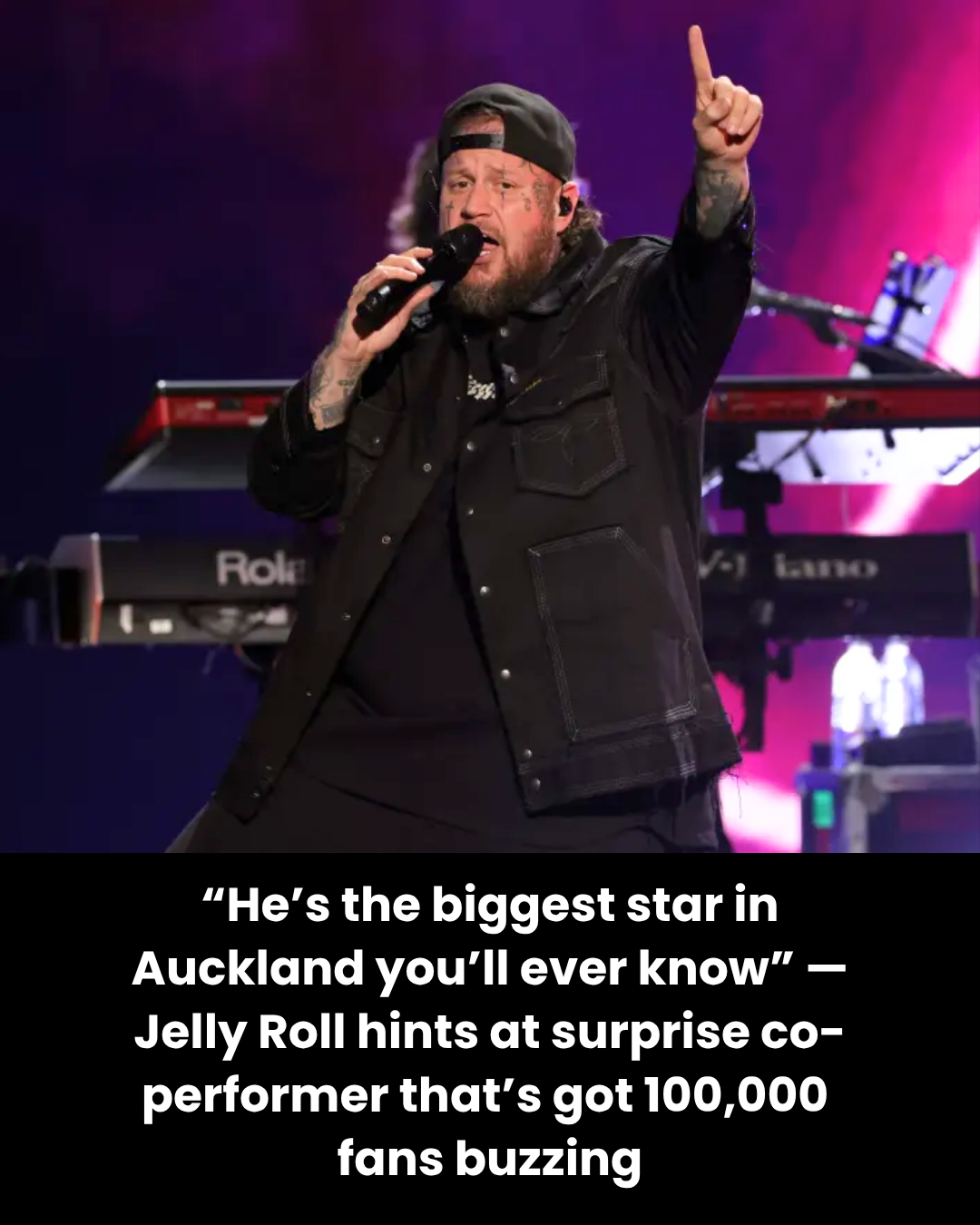 “He’s the biggest star in Auckland you’ll ever know” — Jelly Roll hints at surprise co-performer that’s got 100,000  fans buzzing