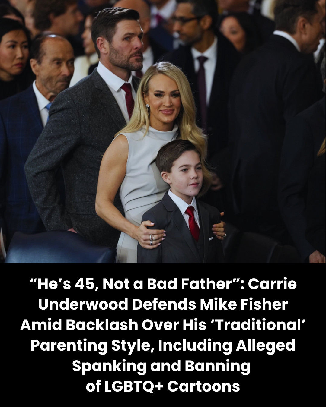 “He’s 45, Not a Bad Father”: Carrie Underwood Defends Mike Fisher Amid Backlash Over His ‘Traditional’ Parenting Style, Including Alleged Spanking and Banning  of LGBTQ+ Cartoons