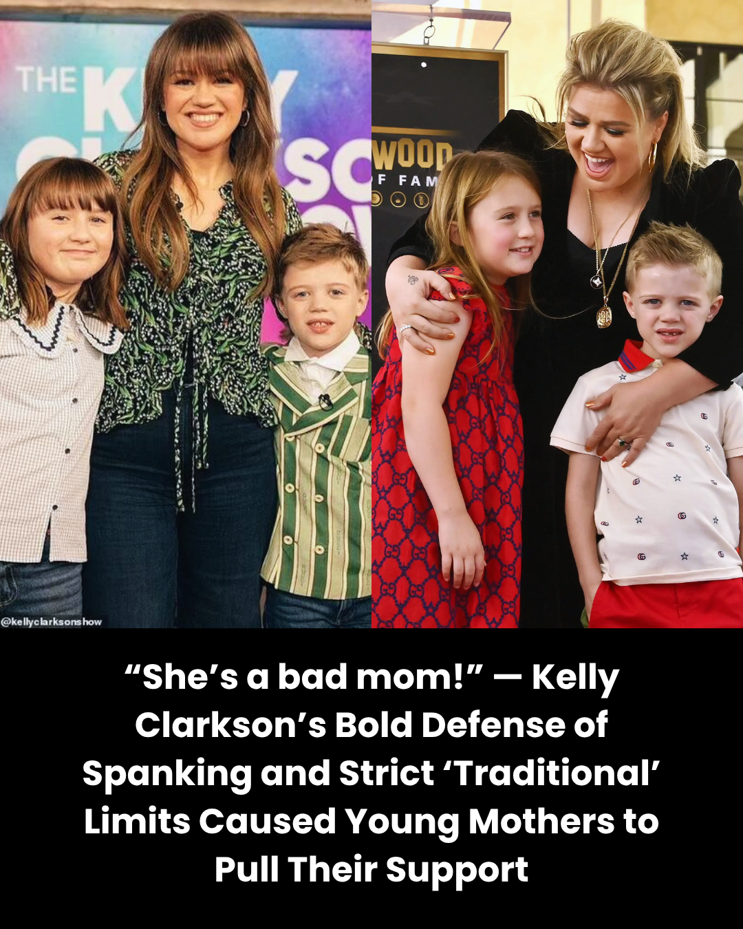 “She’s a bad mom!” — Kelly Clarkson’s Bold Defense of Spanking and Strict ‘Traditional’ Limits Caused Young Mothers to Pull Their Support
