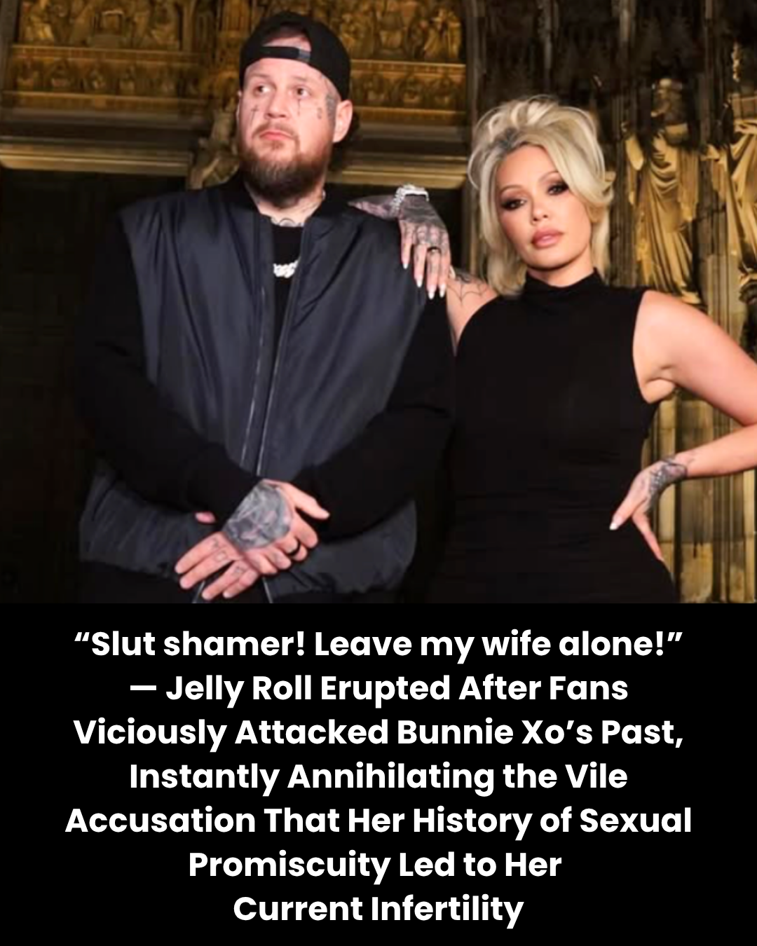 “Slut shamer! Leave my wife alone!” — Jelly Roll Erupted After Fans Viciously Attacked Bunnie Xo’s Past, Instantly Annihilating the Vile Accusation That Her History of Sexual Promiscuity Led to Her  Current Infertility