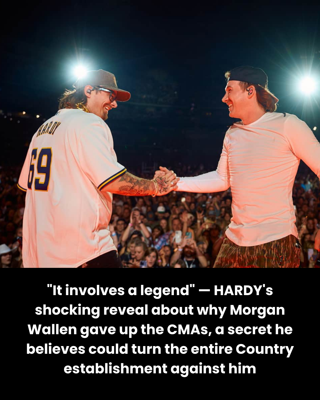“It involves a legend” — HARDY’s shocking reveal about why Morgan Wallen gave up the CMAs, a secret he believes could turn the entire Country establishment against him