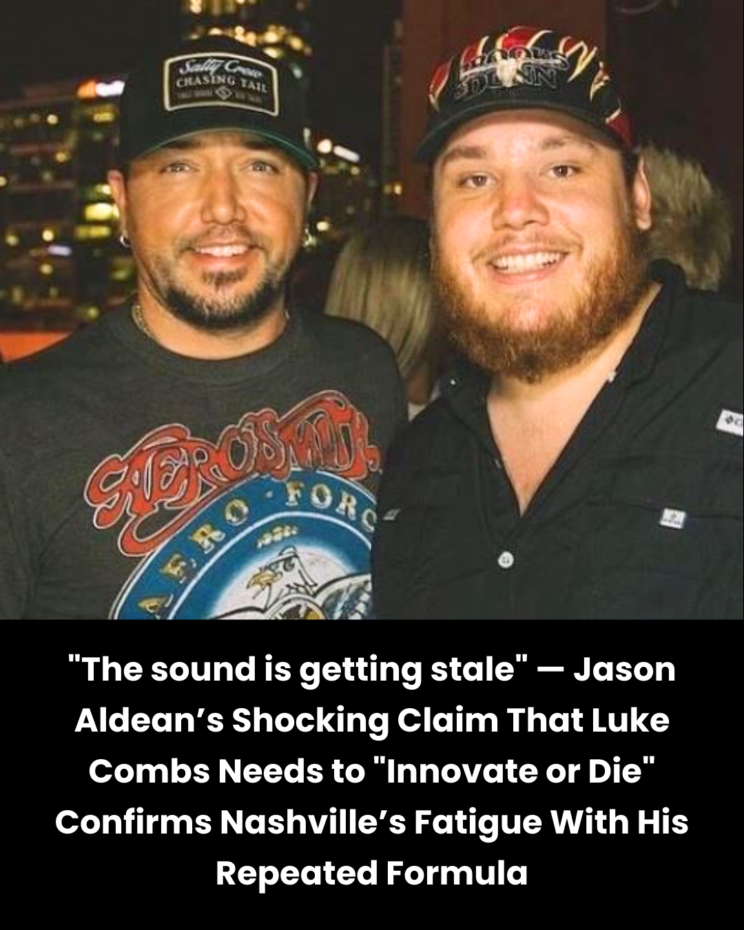 “The sound is getting stale” — Jason Aldean’s Shocking Claim That Luke Combs Needs to “Innovate or Die” Confirms Nashville’s Fatigue With His Repeated Formula