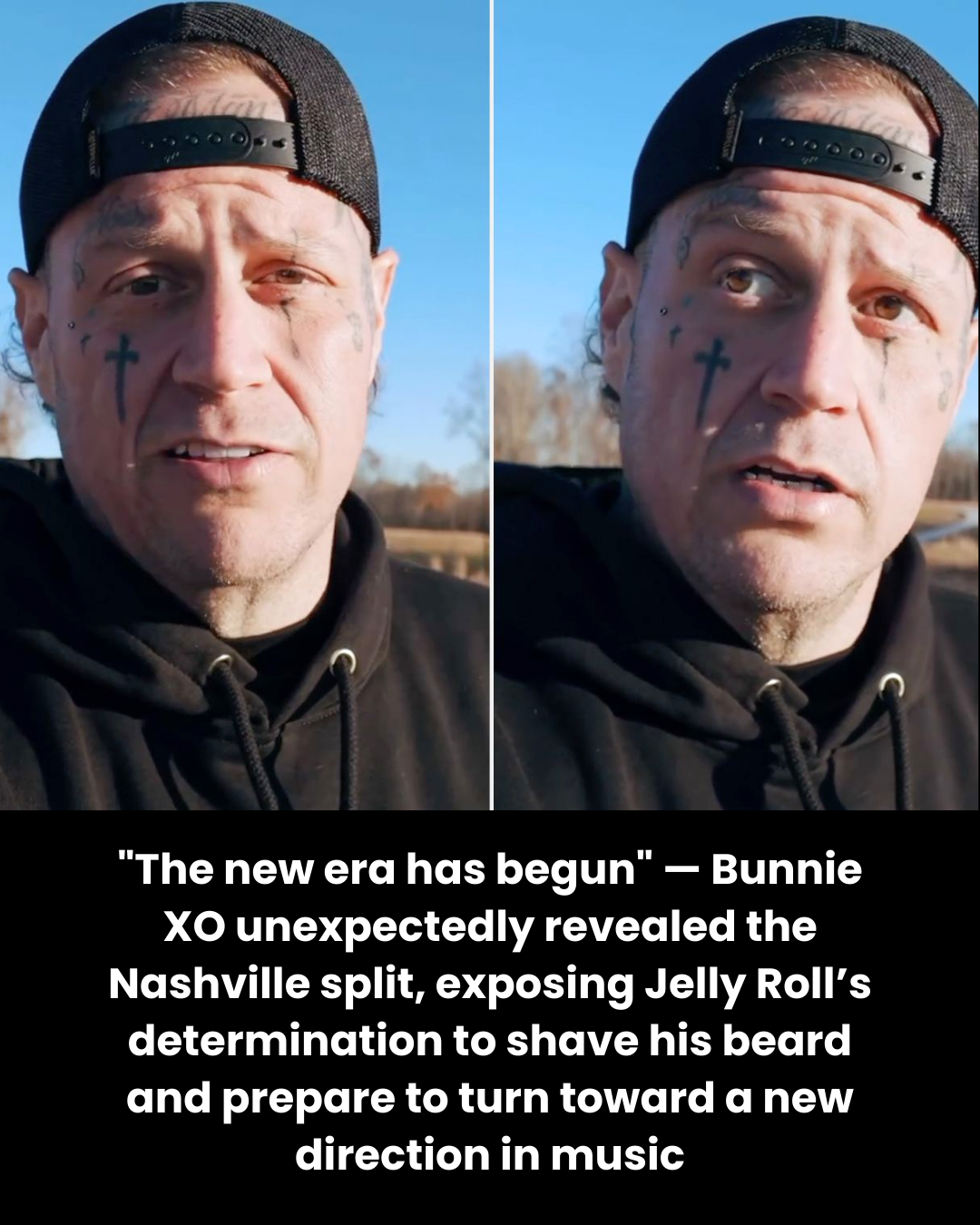 “The new era has begun” — Bunnie XO unexpectedly revealed the Nashville split, exposing Jelly Roll’s determination to shave his beard and prepare to turn toward a new direction in music