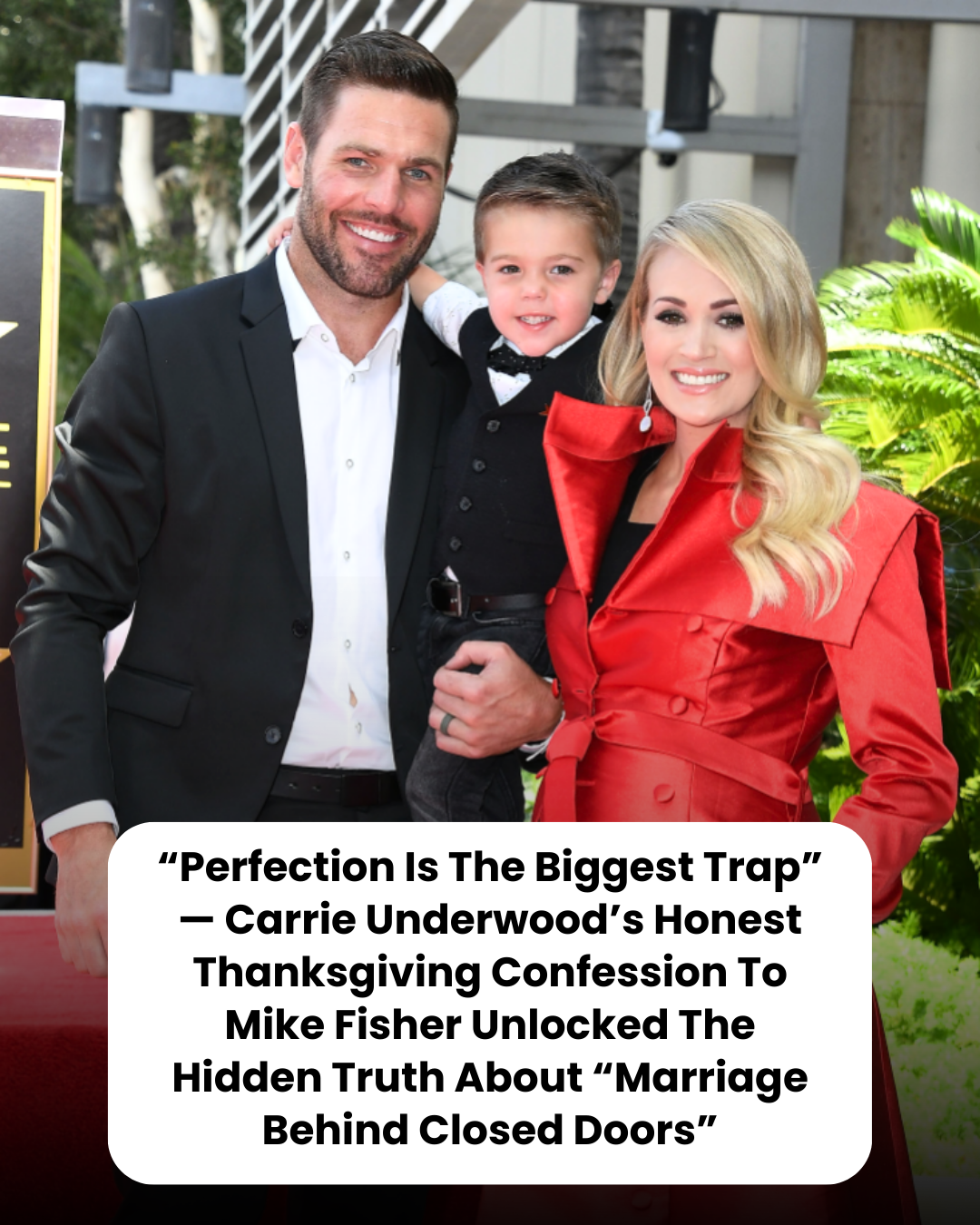 “Perfection Is The Biggest Trap” — Carrie Underwood’s Honest Thanksgiving Confession To Mike Fisher Unlocked The Hidden Truth About “Marriage Behind Closed Doors”