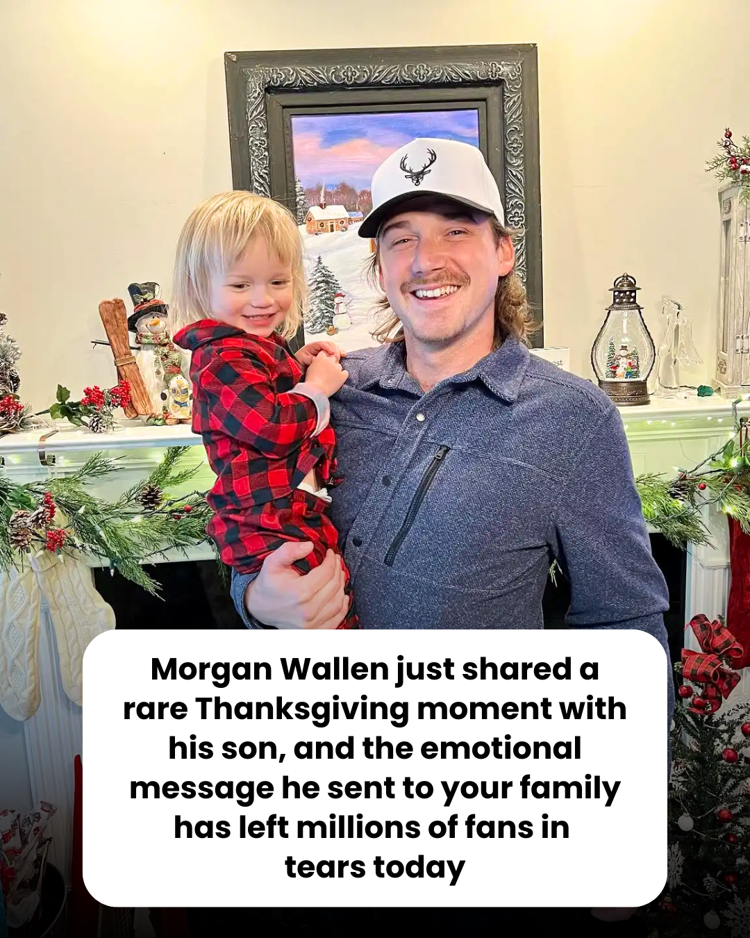 Morgan Wallen just shared a rare Thanksgiving moment with his son, and the emotional message he sent to your family has left millions of fans in  tears today