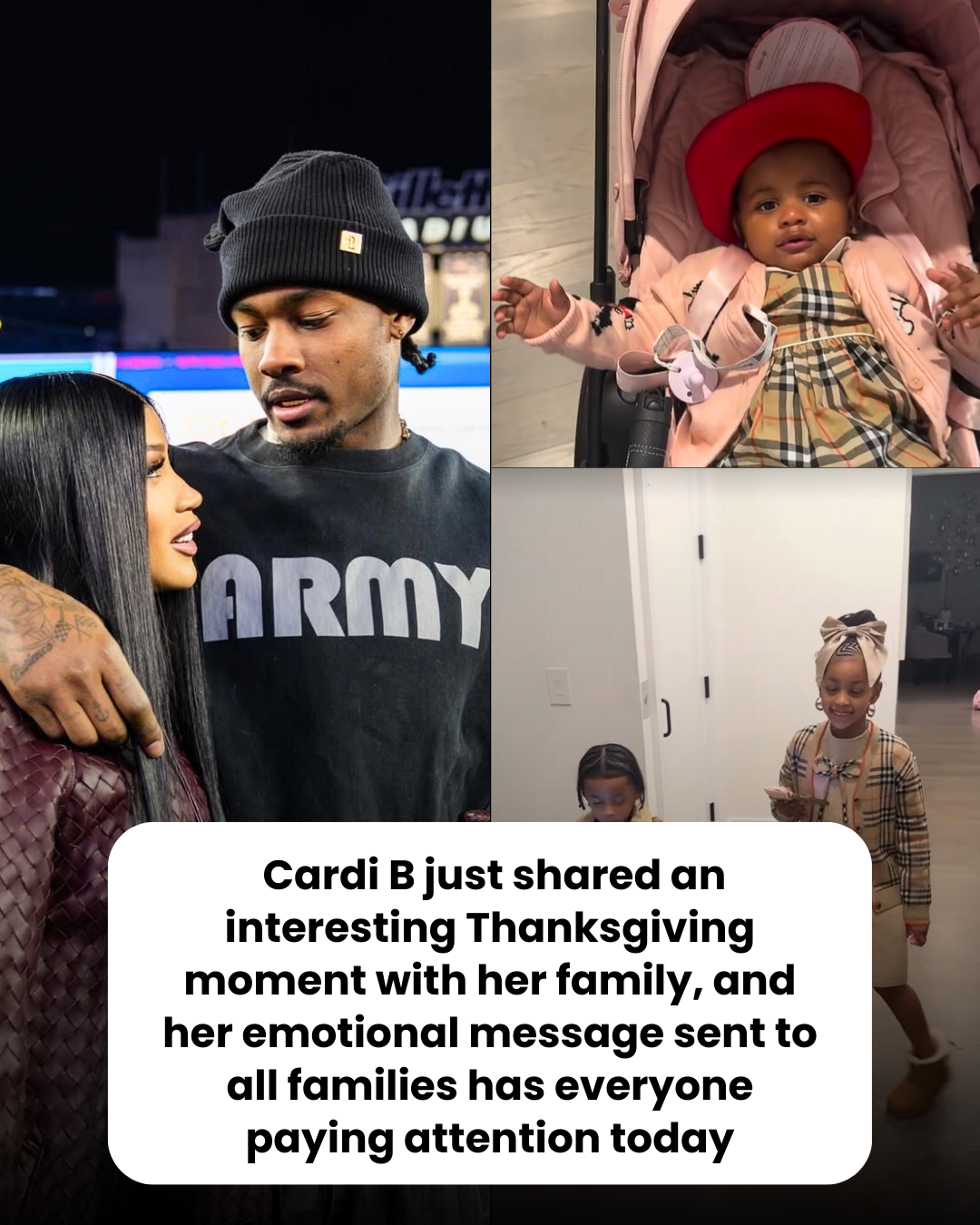 Cardi B just shared an interesting Thanksgiving moment with her family, and her emotional message sent to all families has everyone paying attention today