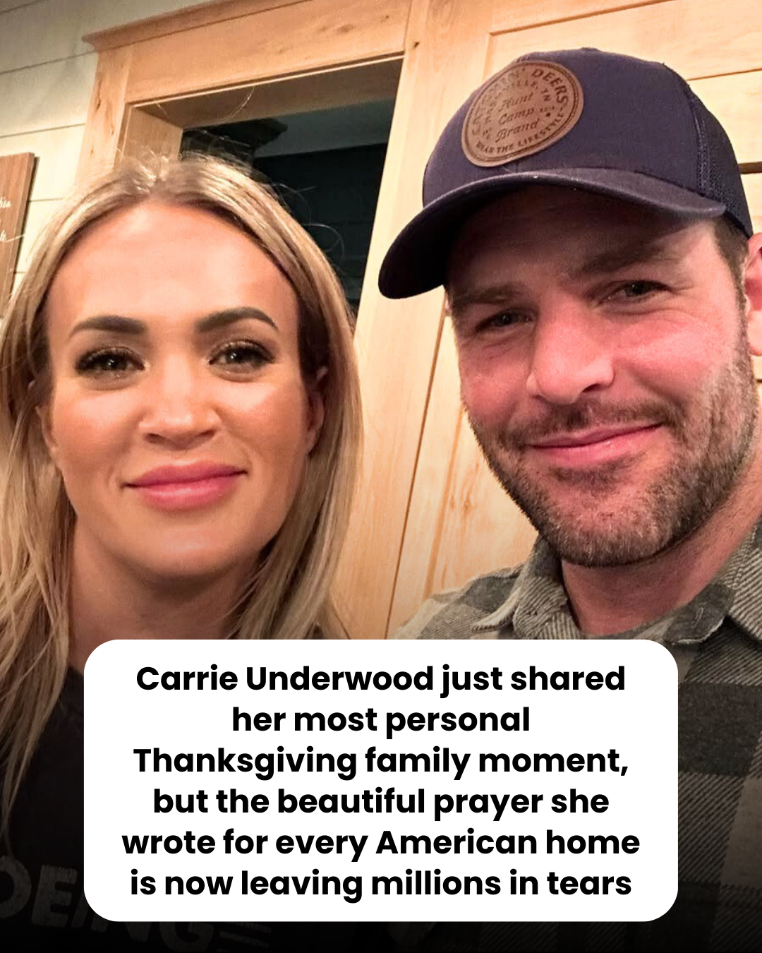 Carrie Underwood just shared her most personal Thanksgiving family moment, but the beautiful prayer she wrote for every American home is now leaving millions in tears