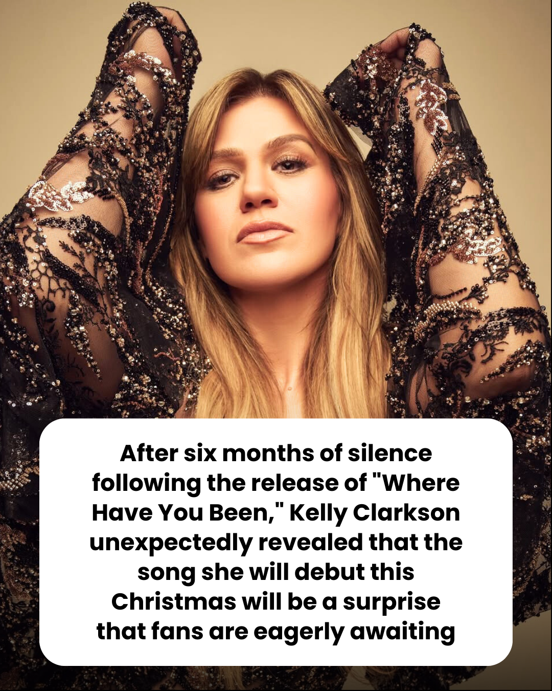 After six months of silence following the release of “Where Have You Been,” Kelly Clarkson unexpectedly revealed that the song she will debut this Christmas will be a surprise that fans are eagerly awaiting