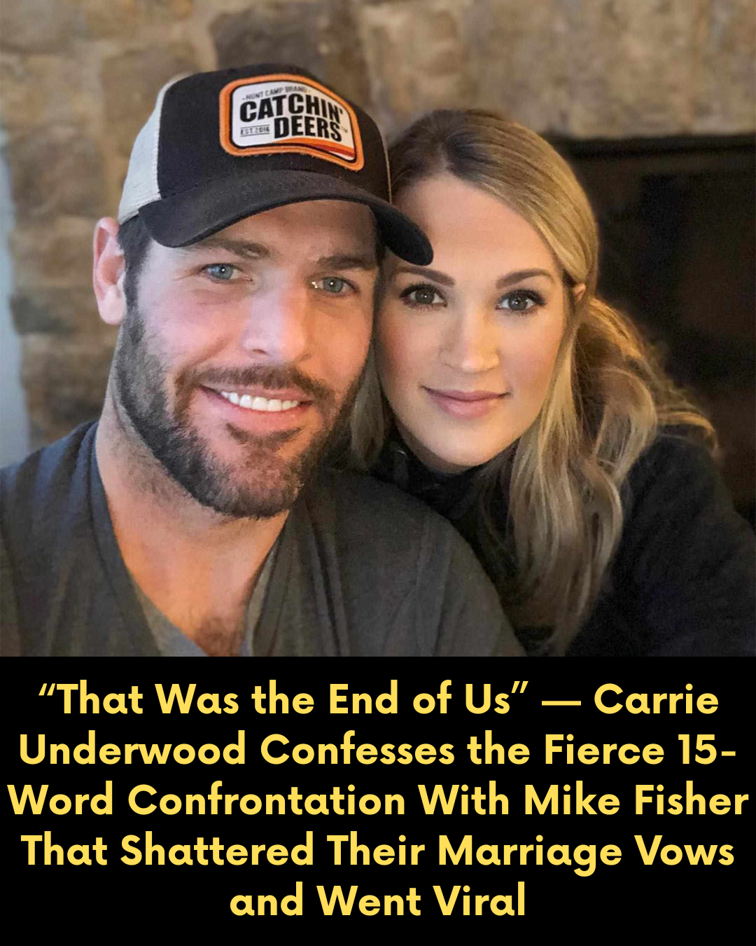 “That Was the End of Us” — Carrie Underwood Confesses the Fierce 15-Word Confrontation With Mike Fisher That Shattered Their Marriage Vows and Went Viral