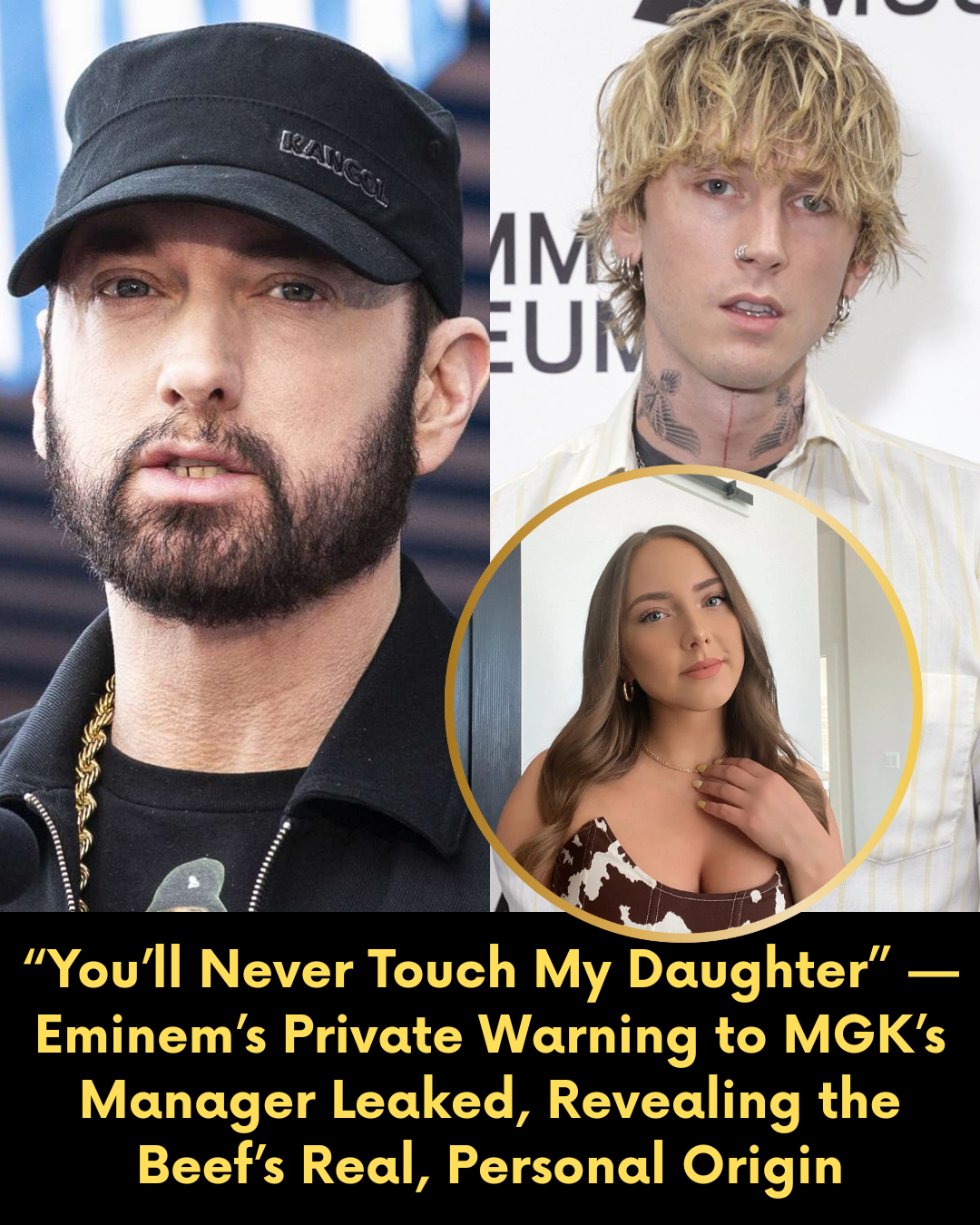 “You’ll Never Touch My Daughter” — Eminem’s Private Warning to MGK’s Manager Leaked, Revealing the Beef’s Real, Personal Origin