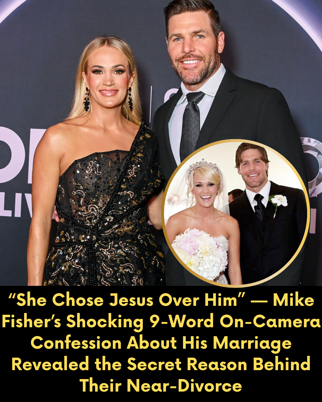“She Chose Jesus Over Him” — Mike Fisher’s Shocking 9-Word On-Camera Confession About His Marriage Revealed the Secret Reason Behind Their Near-Divorce