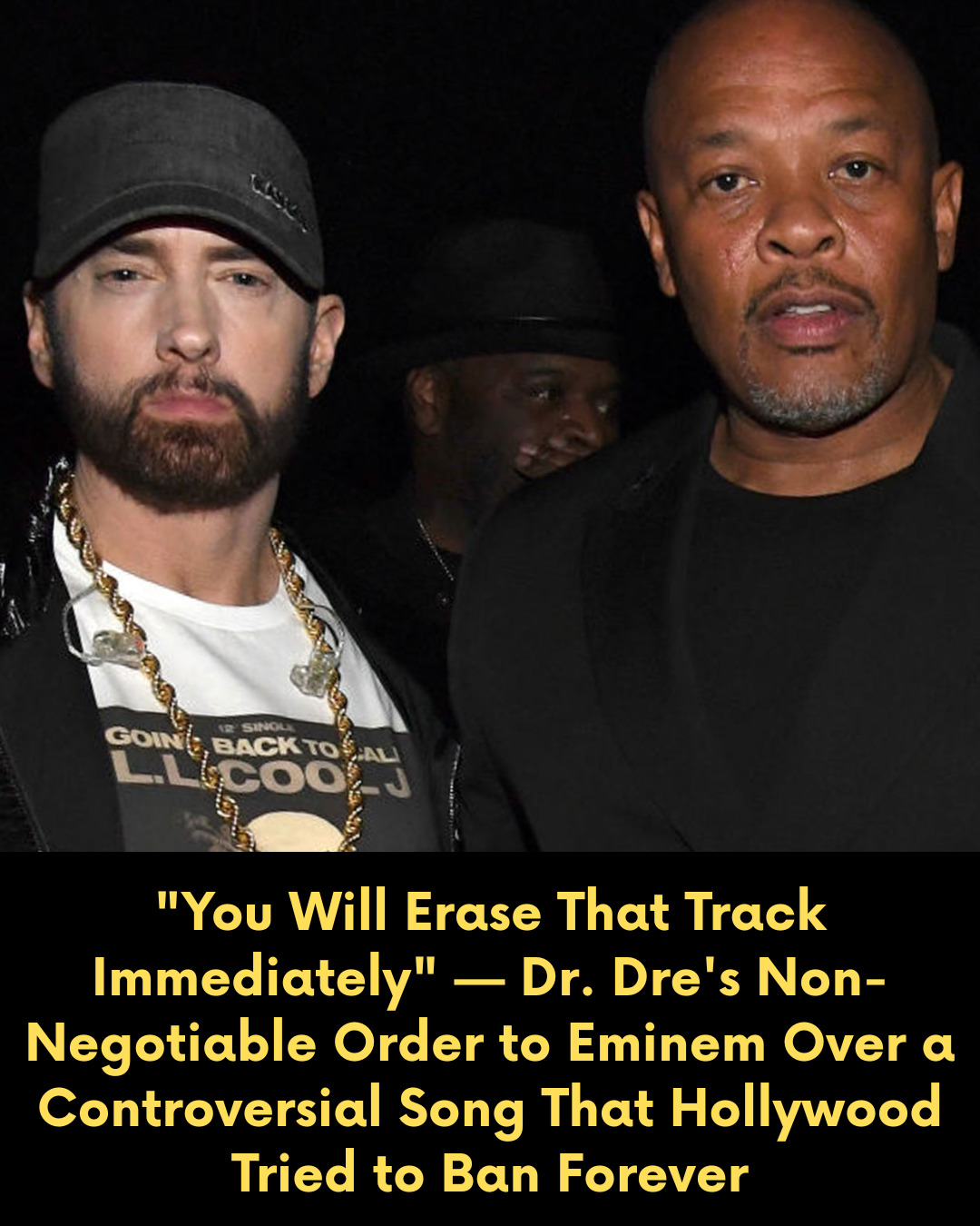 “You Will Erase That Track Immediately” — Dr. Dre’s Non-Negotiable Order to Eminem Over a Controversial Song That Hollywood Tried to Ban Forever