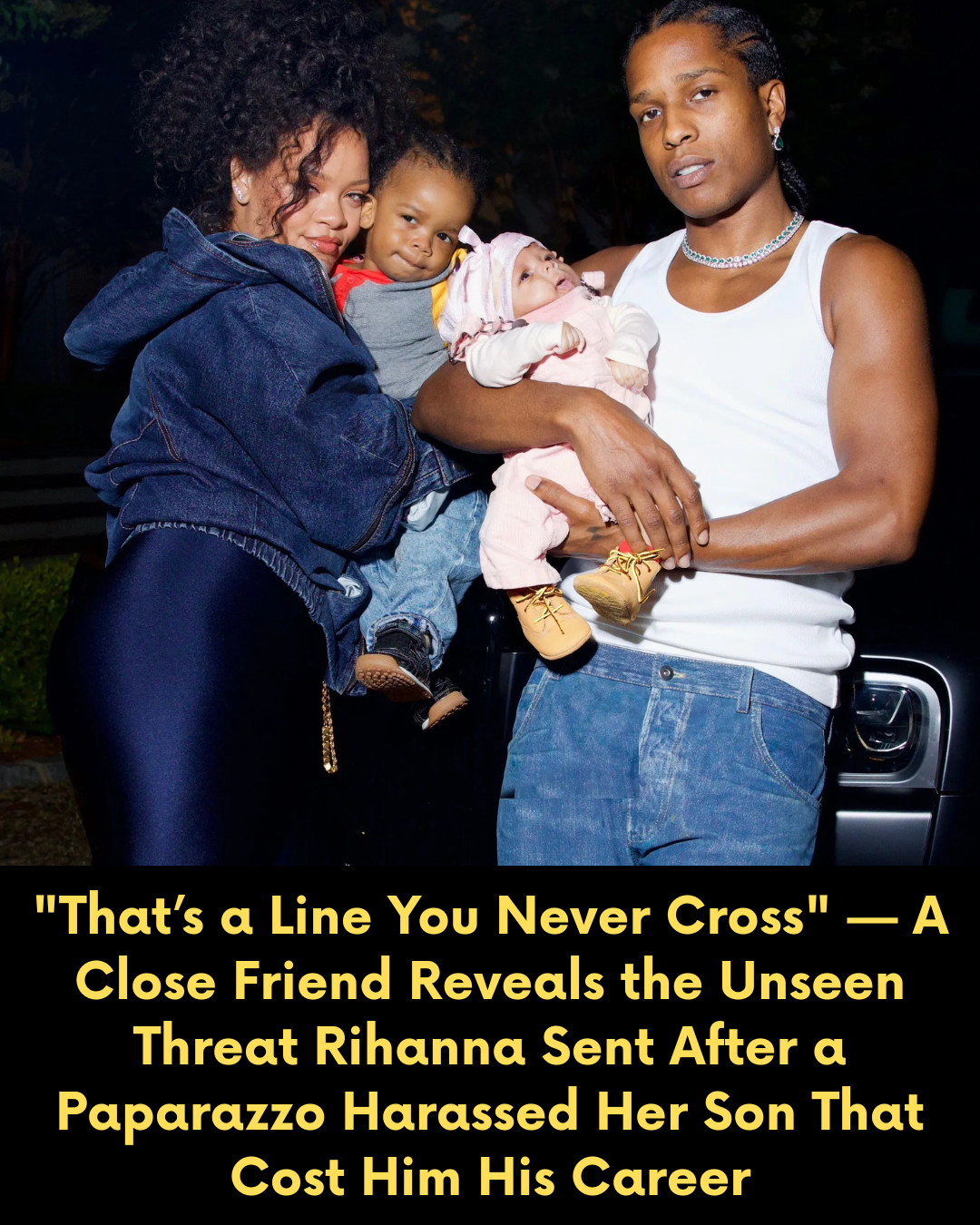 “That’s a Line You Never Cross” — A Close Friend Reveals the Unseen Threat Rihanna Sent After a Paparazzo Harassed Her Son That Cost Him His Career